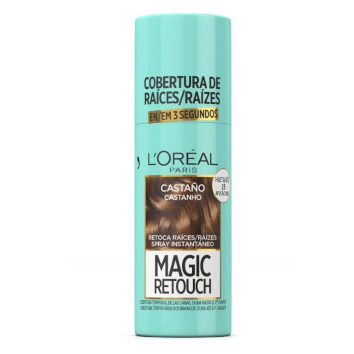 Spray Instant pentru Camuflarea Radacinilor Crescute Castano Magic Retouch L’Oreal 100 ml
