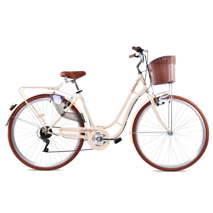Adria Infinity 28 női városi váltós kerékpár Bézs
