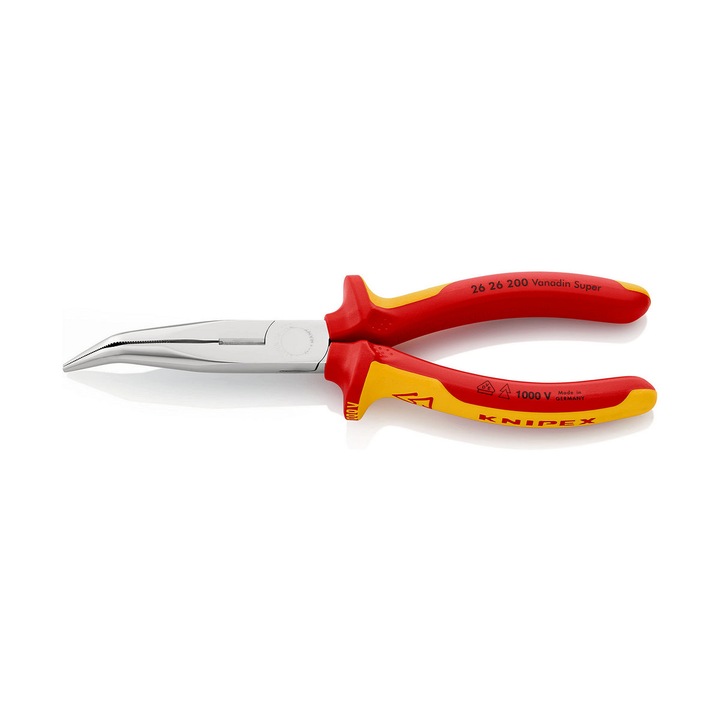 Knipex fogó 56x19x200mm, piros/narancssárga