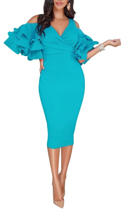 Testhez simuló ruha, Jormftte, szexi design, csupasz váll