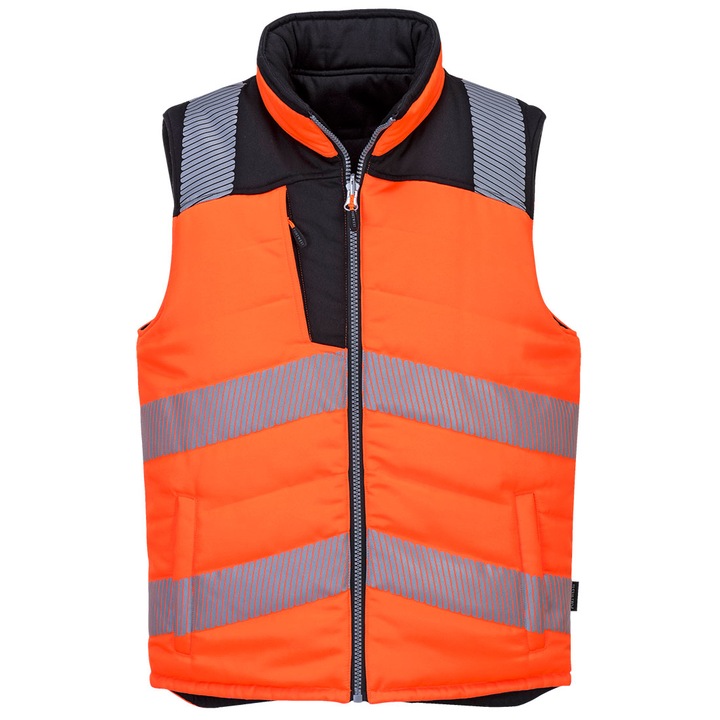 Vesta Reversibila Hi Vis PW3 PW374OBRL, culoarea Portocaliu/Negru, marimea L