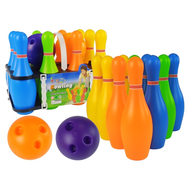 10 darabos flipperjáték-készlet, LEAN TOYS, 2 golyó, többszínű, 26 cm