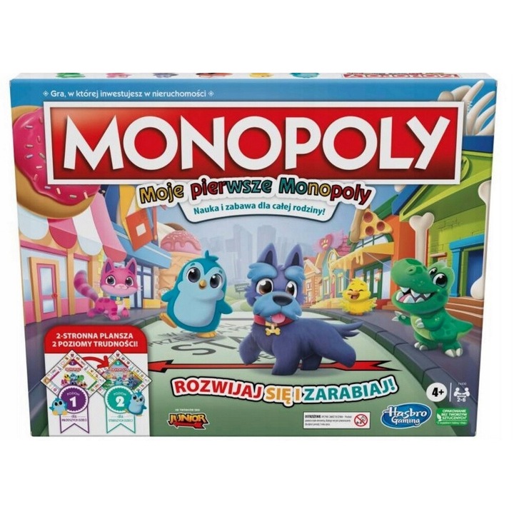 Monopoly társasjáték, 4-6 játékos, 0,93 kg