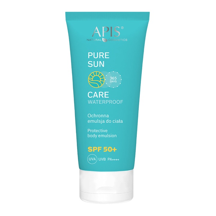 Emulsie de corp APIS COSMETICS SPF 50, 200 ml, protectie solara, hidratare intensa