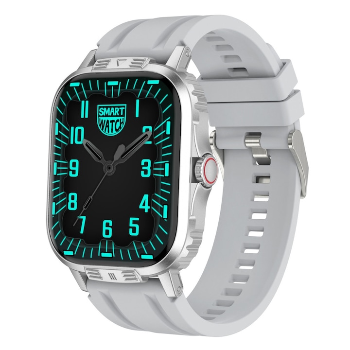 Ceas Smartwatch, Apeluri Bluetooth, SpO2, Tensiune arteriala, Monitorizare somn, Notificari, Moduri sport