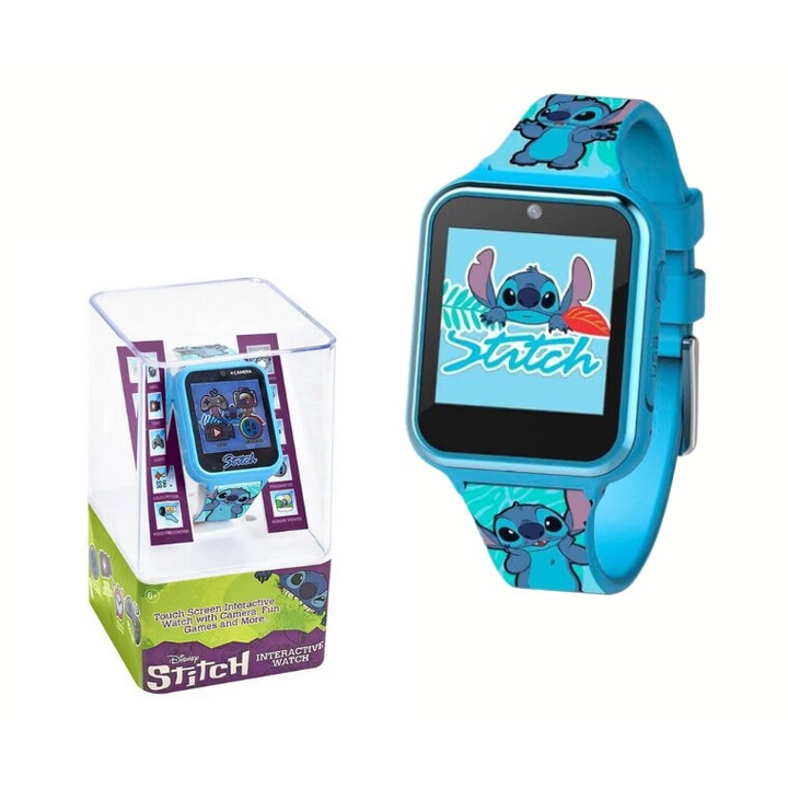 Smartwatch KIDS STITCH, 10 functii, 14x9x8cm, multicolor