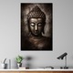 Първокласна картина на платно, LuxCanva® I129, Същност на мира, 40 X 60 CM, 100% памучно платно 400g/m2, Дървена рамка, Буда, Дзен, Медитация, Духовност, Хармония, Вътрешен мир, Баланс, Ритуал, Просветление, Урна, Всекидневна, Спалня