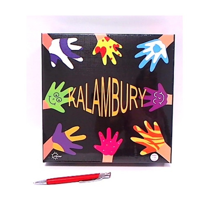 Joc de societate Kalambury 37251, 32 carti, pentru 2-4 jucatori, varsta 4-99 ani, versiune de buzunar