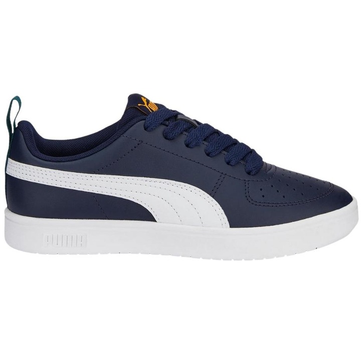 Детски спортни обувки, Puma, Rickie Jr, тъмносиньо, екокожа, гумена подметка, 38 EU