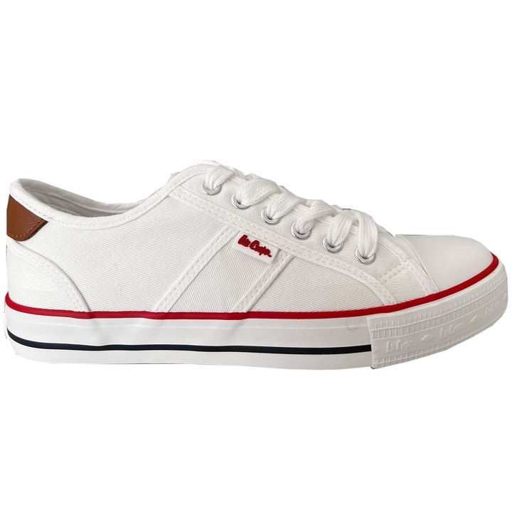 Lee Cooper női tornacipő, textil, fehér, 38 EU