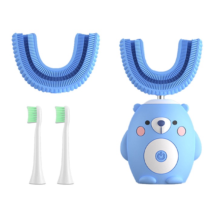 Periuta de dinti electrica in forma de U pentru copii, periuta de dinti sonica pentru copii, desene animate, stil 3