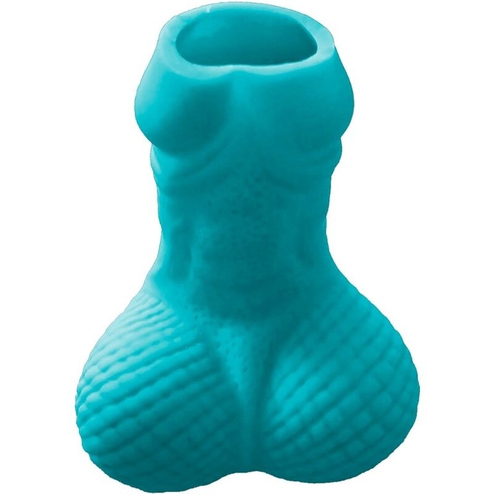 Kék pénisz alakú pohár, DIVERTY SEX, műanyag