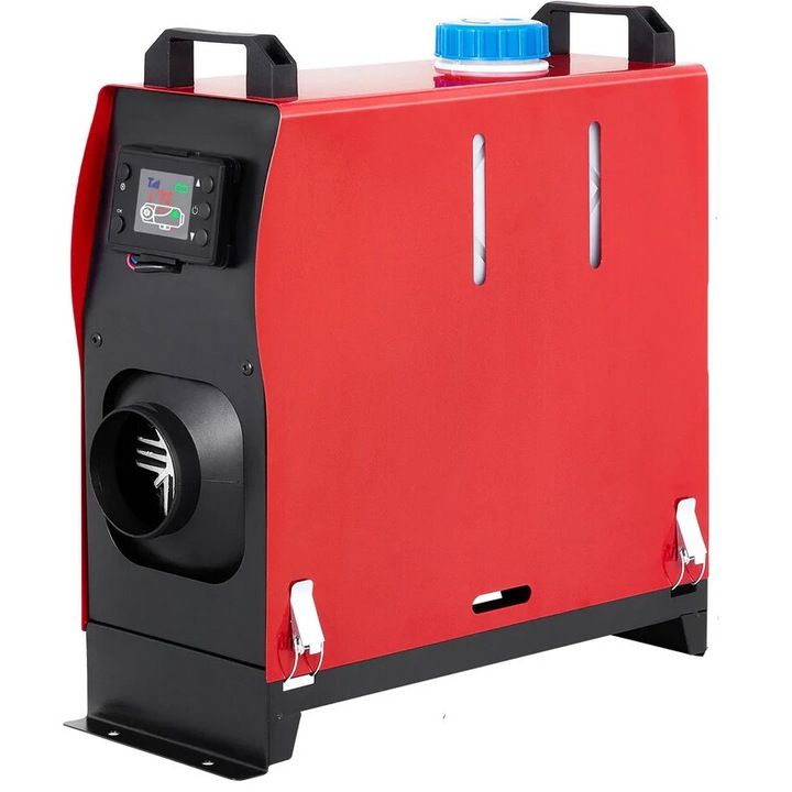 Dízel légfűtő 8 kW, LCD, távirányító, 12 V, fekete
