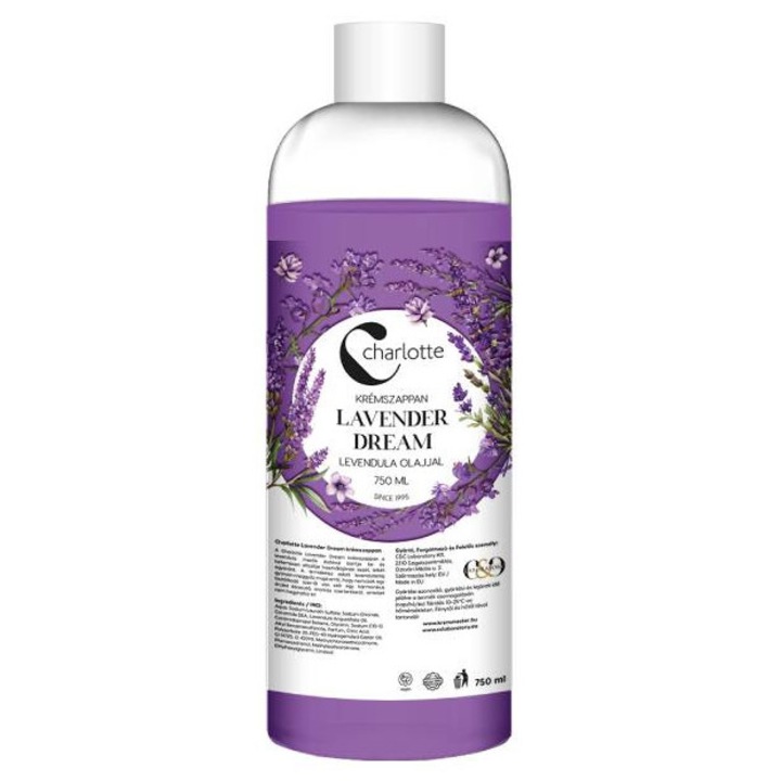 Charlotte Krémszappan Utántöltő Лавандулов сън 750мл