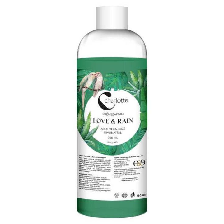 Шарлот Крем сапун пълнител Love&Rain 750мл