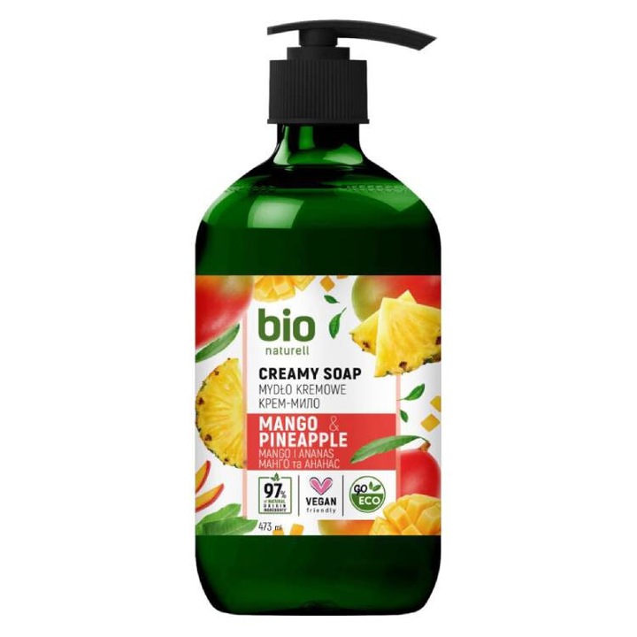 Sapun lichid cremos BiOn Mango & Pineapple, 473 ml