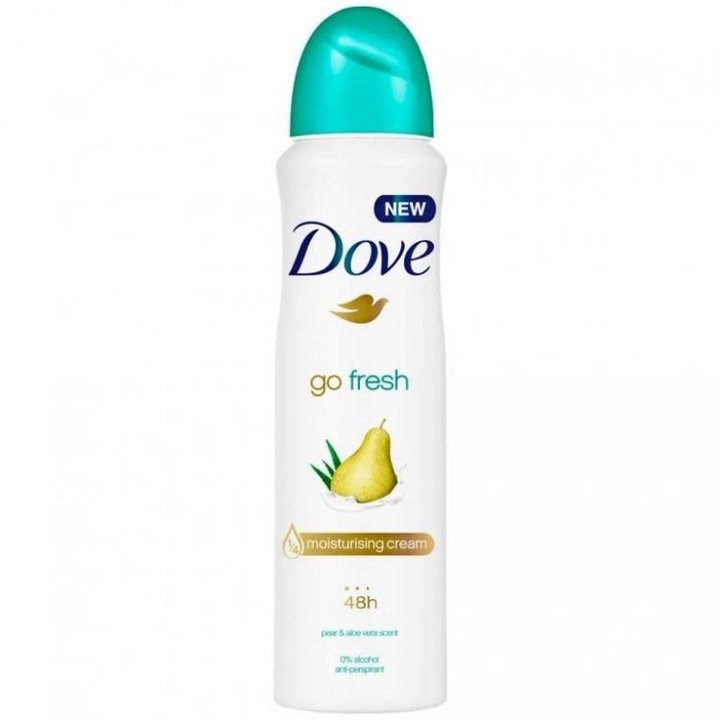 Deodorant Spray Dove Go Fresh Pere si Aloe Vera 0% Alcool 150Ml
