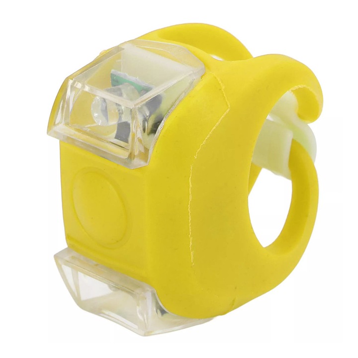 Stop pentru Bicicleta LED cu Baterie set 2, SOHO Bike, ABS, Soft Mustard