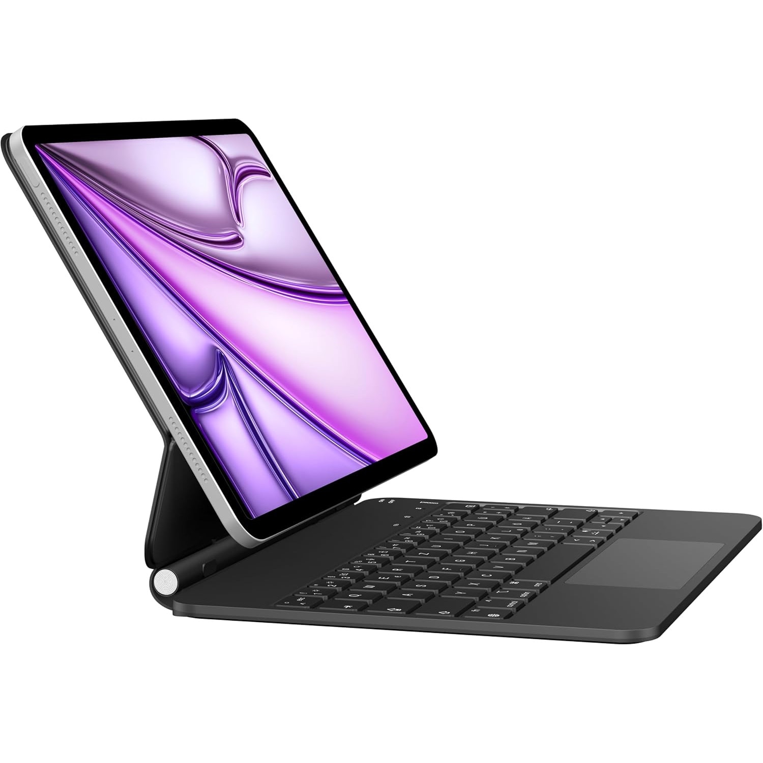 Husa cu tastatura Nuflaz pentru iPad Air 11 inch, iluminare 7 culori, port Type-C, 850g