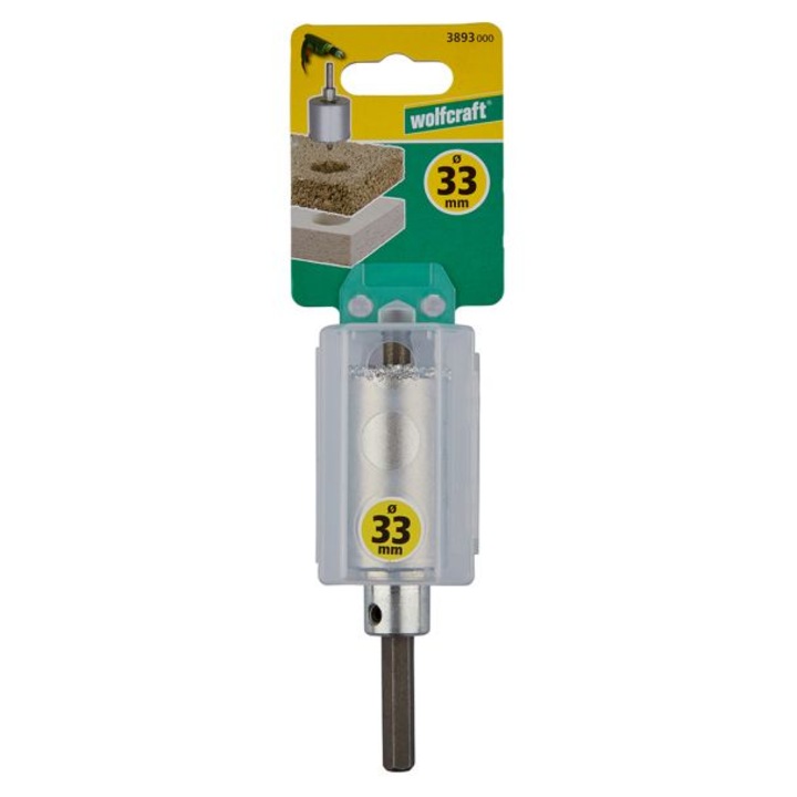 Carota Tungsten Wolfcraft Ø33mm, Cu Burghiu Si Hexagon