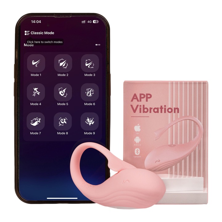 Rózsaszín Okos G-pont Vibrátor Tojás - 9 rezgési mód - Egy kattintással irányít. Bárhol. bármikor