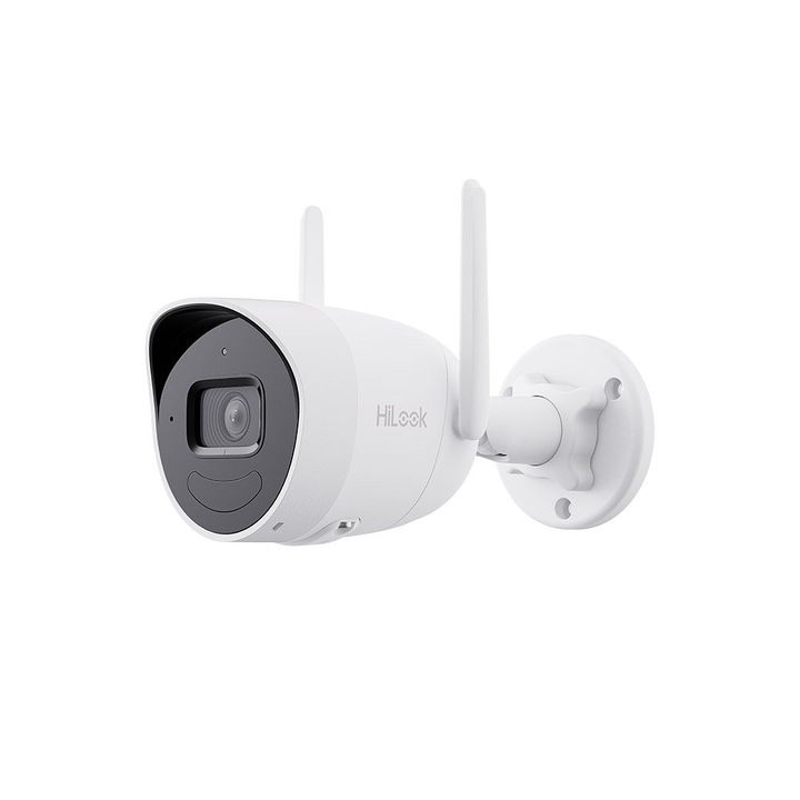 IP камера за наблюдение Hikvision HiLook IPC-B140HA-D/WW, Wi-Fi, Безжична, 2.8 mm, 4 MP, IR 30 m, Микрофон, Слот за карта