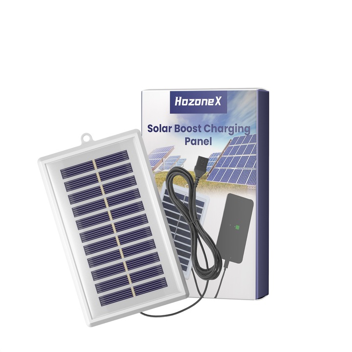 Panou solar de incarcare HOZONE, 1 pcs, protectie la suprasarcina, pentru dispozitive electronice