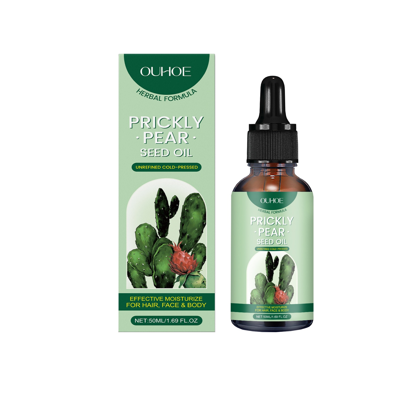 Ulei esential de cactus, OUHOE, hidratare delicata pentru par si corp -  eMAG.ro