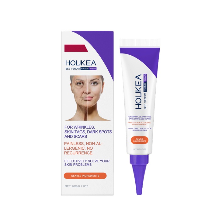 Комплект от 3 крема за грижа, Houkea, Пчелна отрова, Хидратиращ крем
