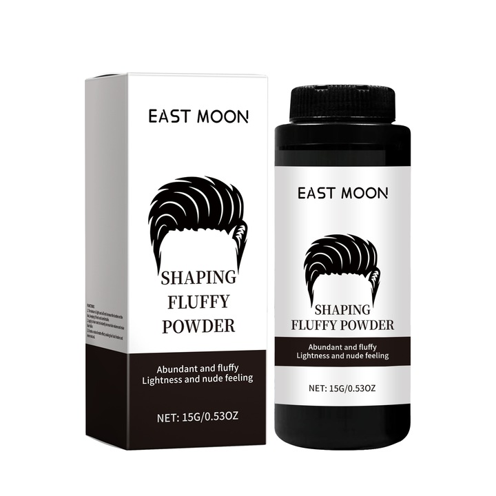 Пудра за коса East Moon, пудра за оформяне на мързелива коса, пухкава, за висок обем на темето, без видими следи по косата, 2 бр.