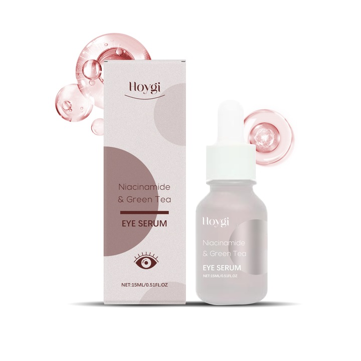 Serum pentru ochi cu nicotinamida si extract de ceai verde, set 3 bucati, hidratant, ingrijire delicata