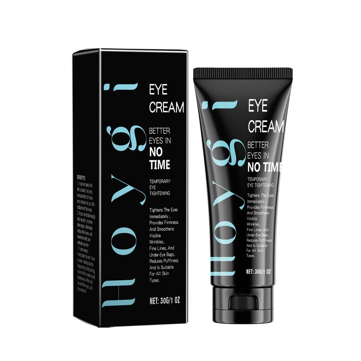 Hidratáló és feszesítő szemkörnyékápoló krém ráncokra, Hoygi, kollagénnel és kávékivonattal, 30g