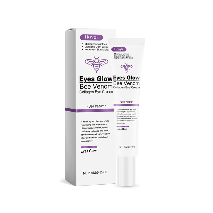 Крем за очи с пчелна отрова, Hoygi, стягащ и хидратиращ, 15 г