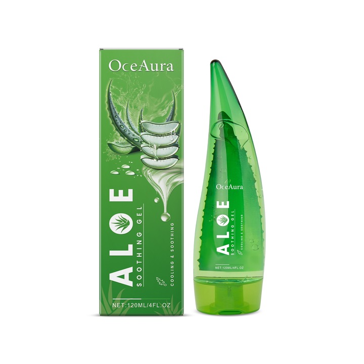 Gel de Aloe Vera pentru ingrijirea pielii dupa plaja, OceAura, hidratant