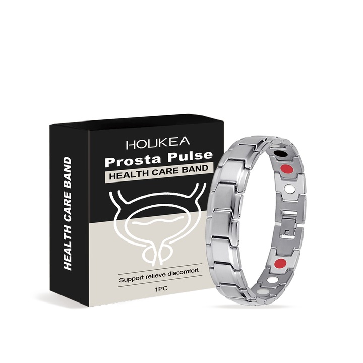 Férfi ápoló karkötő, testápolási kezelések, javítja a keringést, titanit