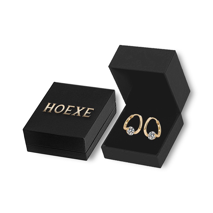 Cercei cu diamant, Hoexe, stil elegant