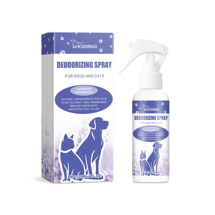 Deodorant pentru animale de companie, Yegbong, parfum de lavanda