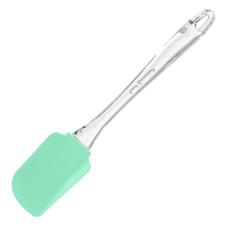 Átlátszó szilikon spatula menta zöld 25cm
