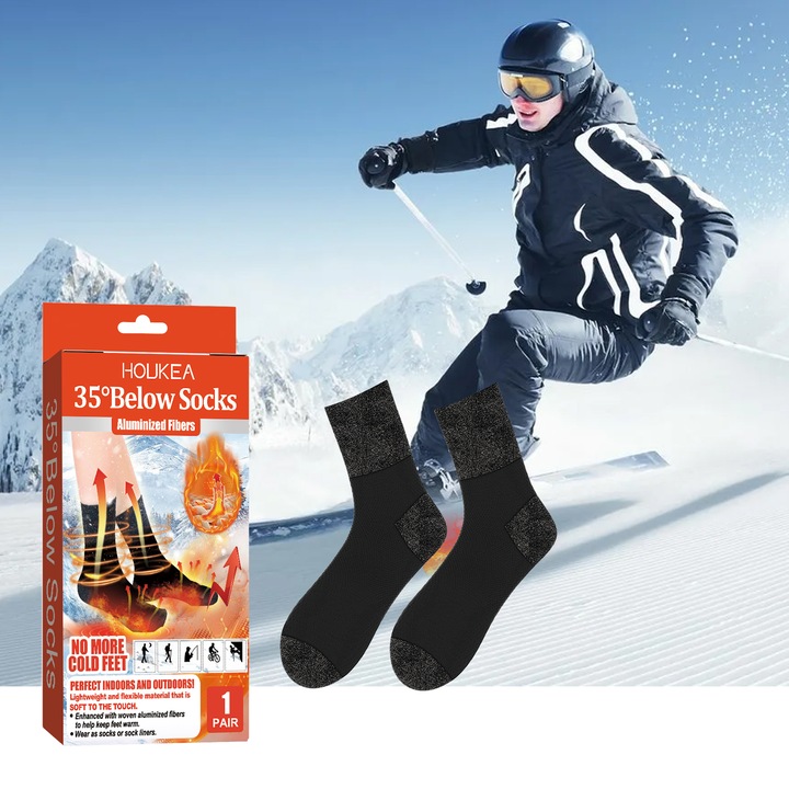 Отопляеми чорапи, Houkea, мек, дишащ материал