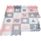 Set Puzzle Din Spuma, Moby-System, Material Spuma Eva, Grosime 1 cm, Structura Antiderapanta, Izoleaza De Podeaua Rece, 150x150x1 cm, Multicolor, 16 Buc