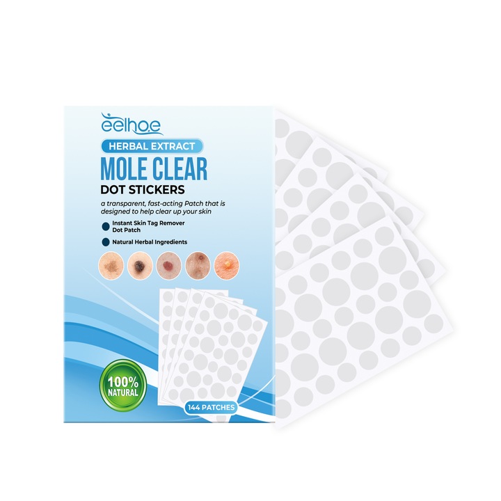 Set de plasturi pentru indepartarea alunitelor, EELHOE curatare si reparare, 8 ore, multicolor