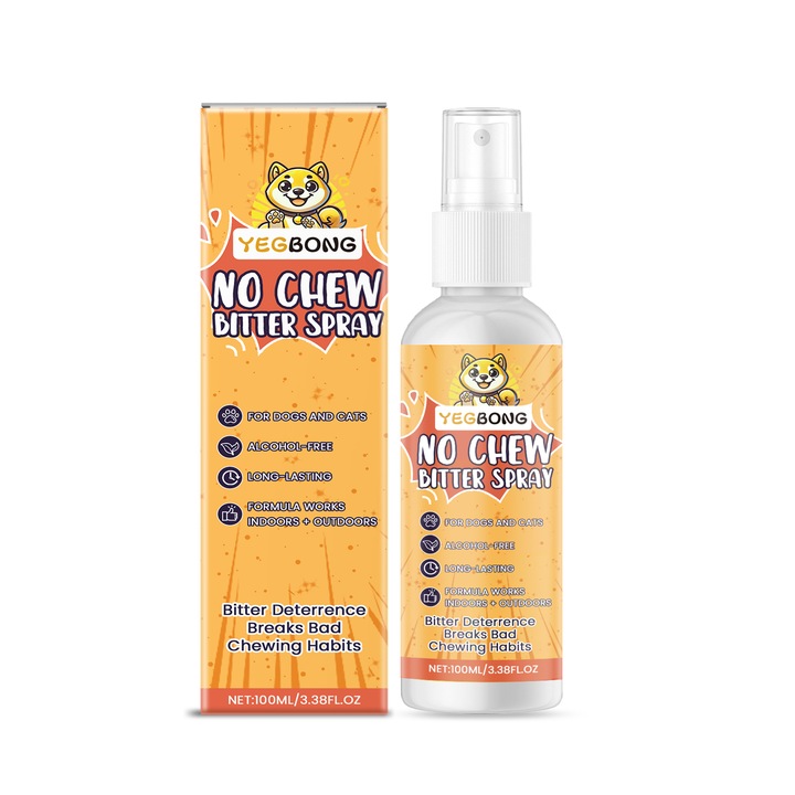 Yegbong rágásgátló spray kisállatoknak, 3 darab, bútorok védelmére