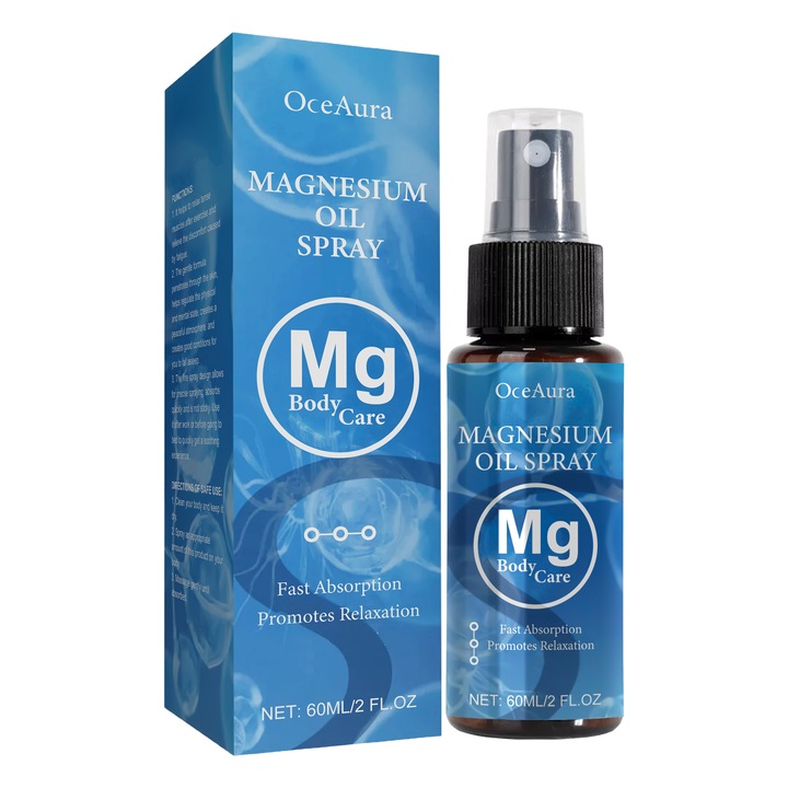 OceAura Magnéziumolaj Nyugtató Spray, 60 ml