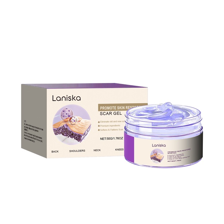 Hegápoló gél, Laniska, gyengéd formula, javítja a bőr megjelenését, hidratál, 50ml