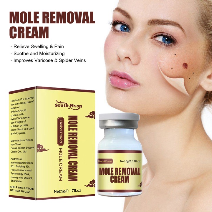 Crema de indepartare a alunitelor, South Moon, extracte naturale, curatare profunda, 50ml