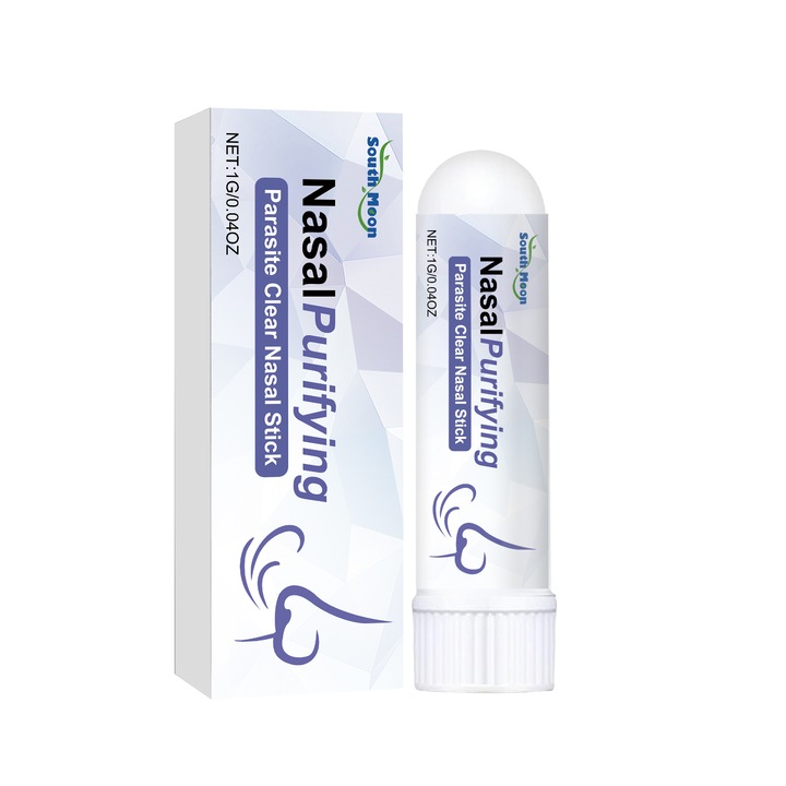 Inhalator Nazal Purificator SOUTH MOON, 1.8ml - respiratie usoara, curatare plamani, stick nazal-Cu Levomentol, Ghimbir si Piper Negru