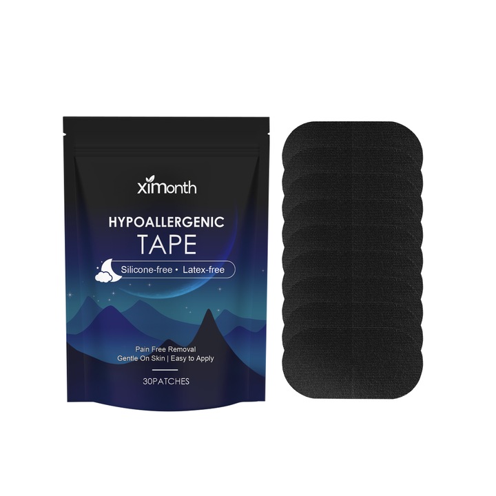 Plasturi anti-sforait Ximonth, 30 buc, cu ulei mineral si mentol, confortabili