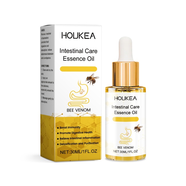 Méhméreg és ürömkivonat tartalmú, Houkea hasi masszázsolaj