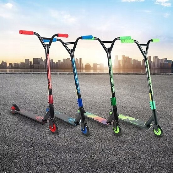 Trotineta stunt pentru copii Azaris Skate-Pro, 100mm roti, ABEC-9