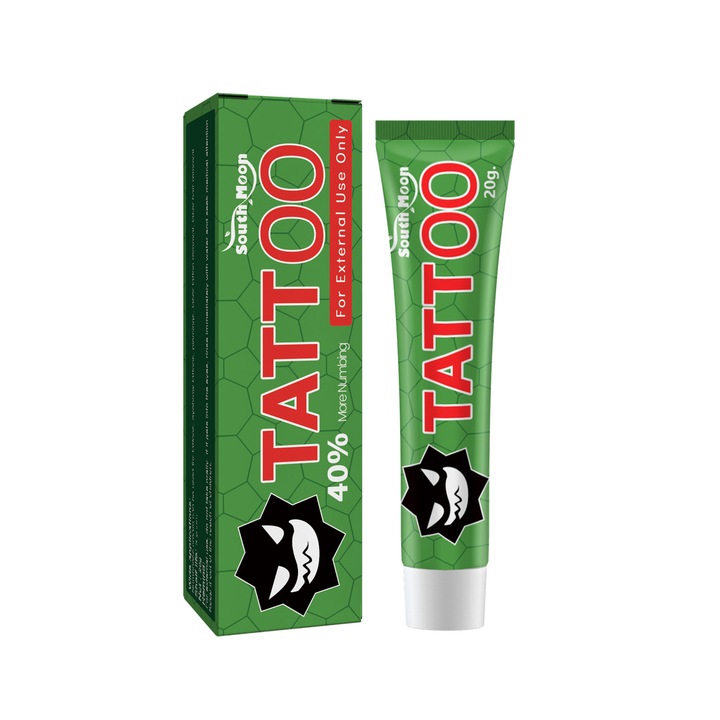 Crema pentru ameliorarea tatuajelor, South Moon, cu ceara de albine si ulei de arbore de ceai, 100ml